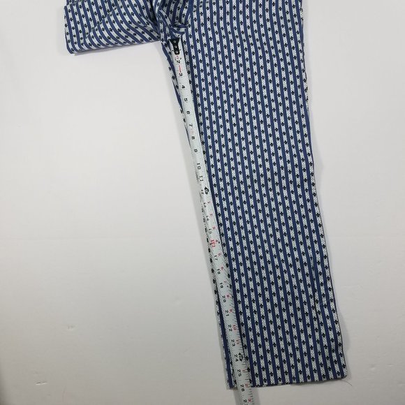 LOFT Ann Taylor Striped Floral Capri Pants Size 0 - Picture 8 of 8